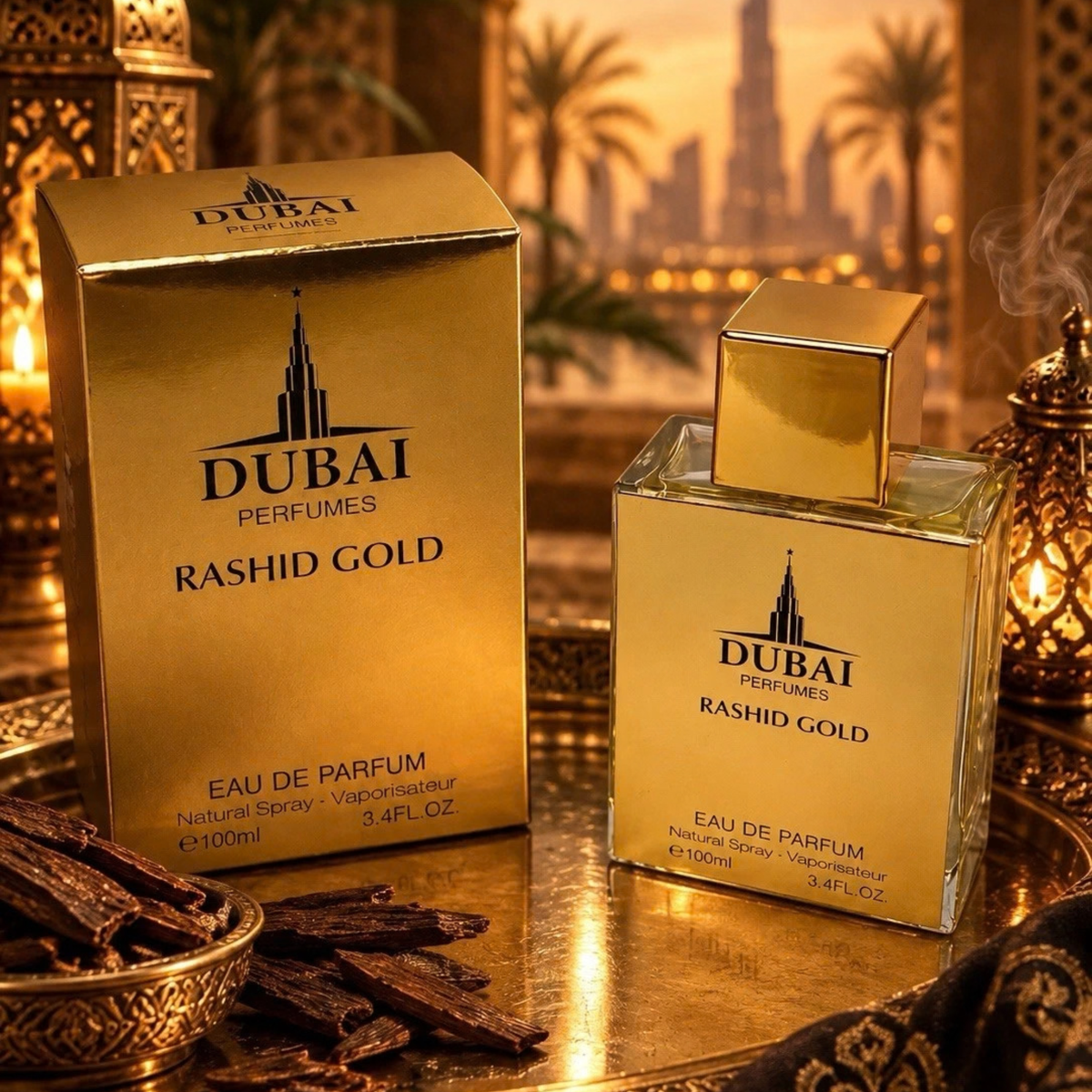 Dubai Perfumes Rashid Gold Eau de Parfum 100 ml – Herren & Unisex