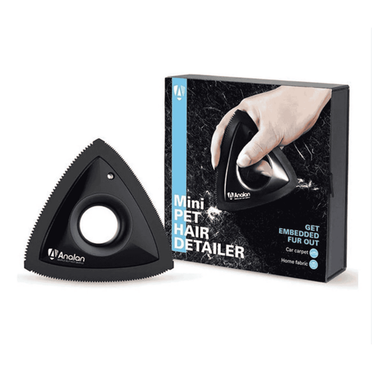 Analan Mini Pet Hair Detailer Schwarz Tierhaarentferner Stoff Auto Fußmatte