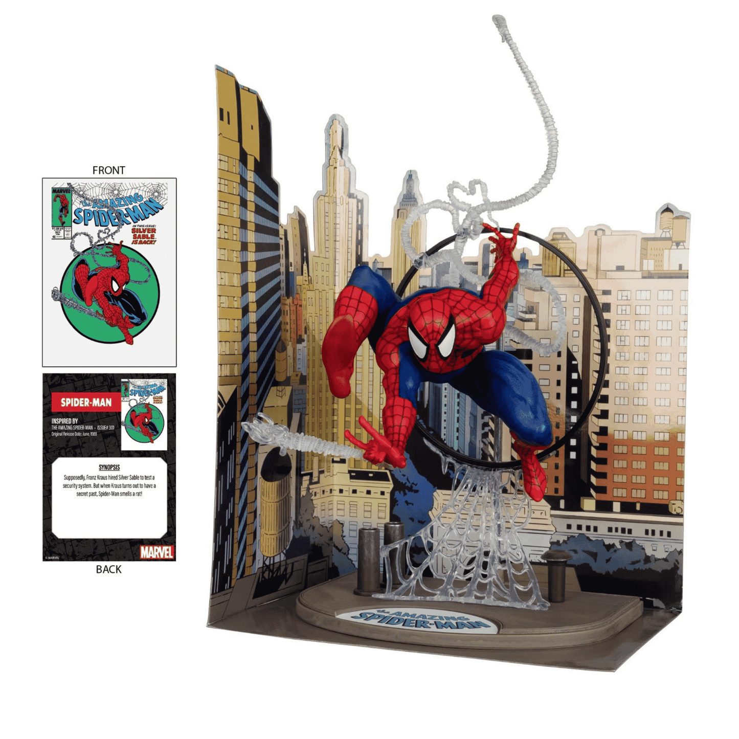 Spider-Man 1:6 Figur von McFarlane Toys – Marvel Sammler Statue – Hochdetailliert