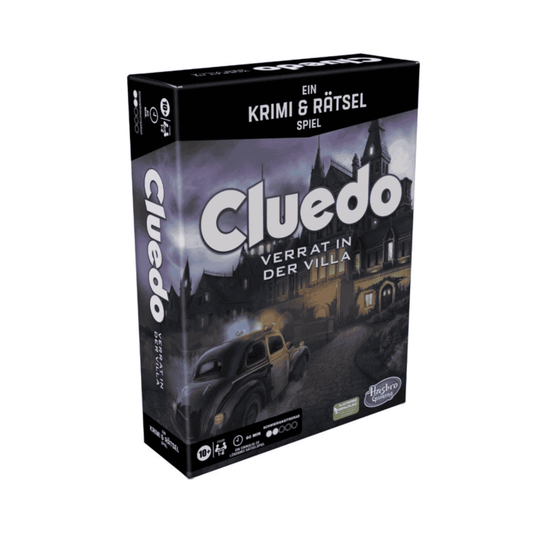 Hasbro Cluedo Verrat in der Villa, EIN Krimi- & Rätselspiel, kooperatives Spiel