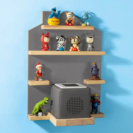 Kinder-Wandregal für Hörspielfiguren /-Box kompatibel zu Tonie-Figuren Toniebox
