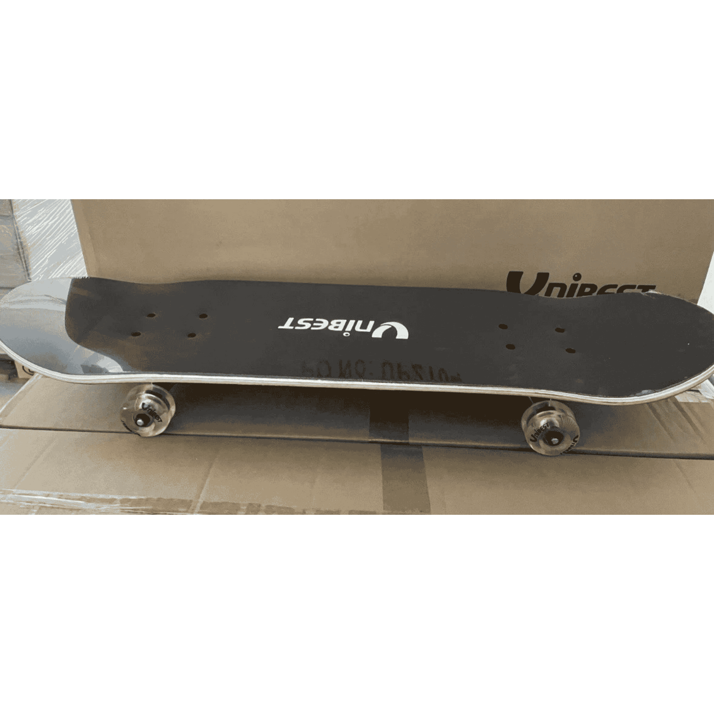 Skateboard Funboard Holzboard komplett 80x20cm Ahornholz Kinder Hirsch